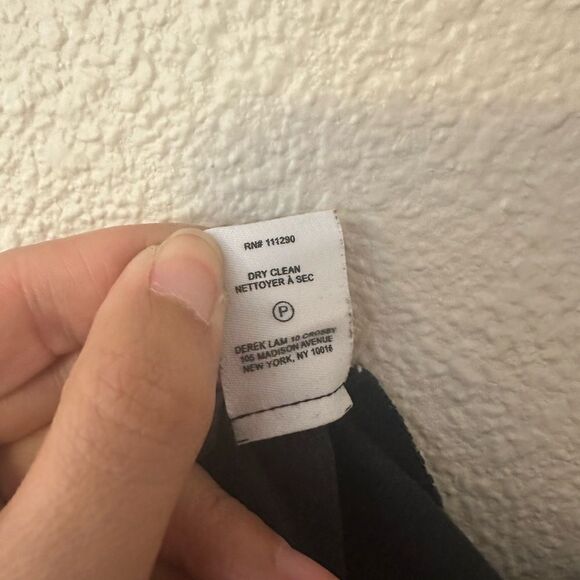 Derek Lam 10 Crosby Cropped Straight-Leg Striped Trousers Sz 2 - Picture 9 of 9